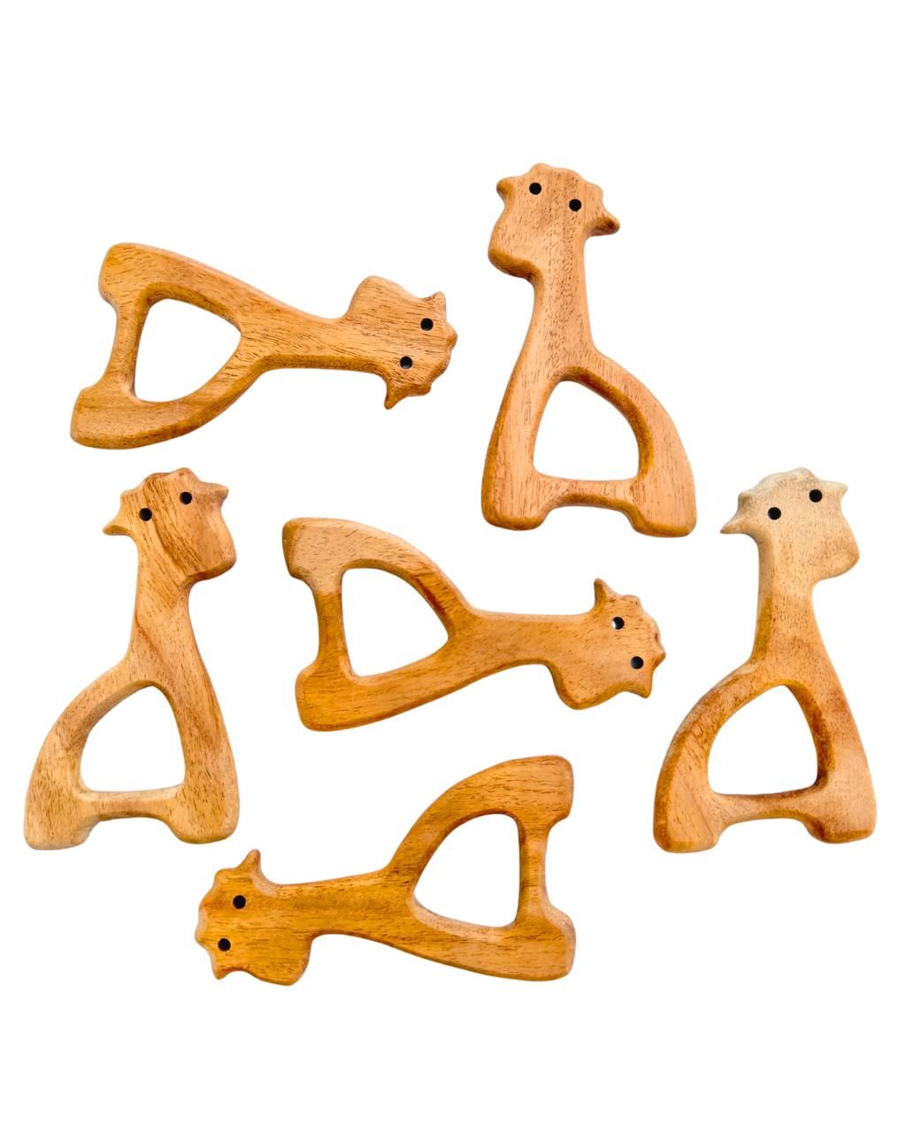 Lovevudd Toys Wooden Teether - Giraffe