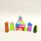 Lovevudd Wooden Building Blocks (40 Pc)