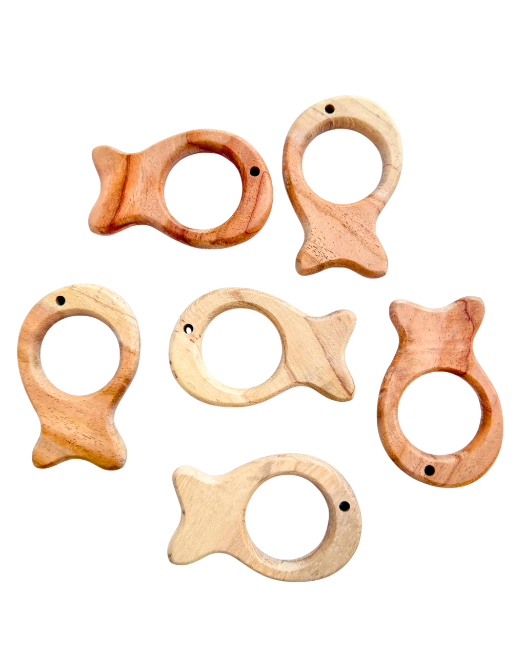 Lovevudd Toys Wooden Teether - Fish