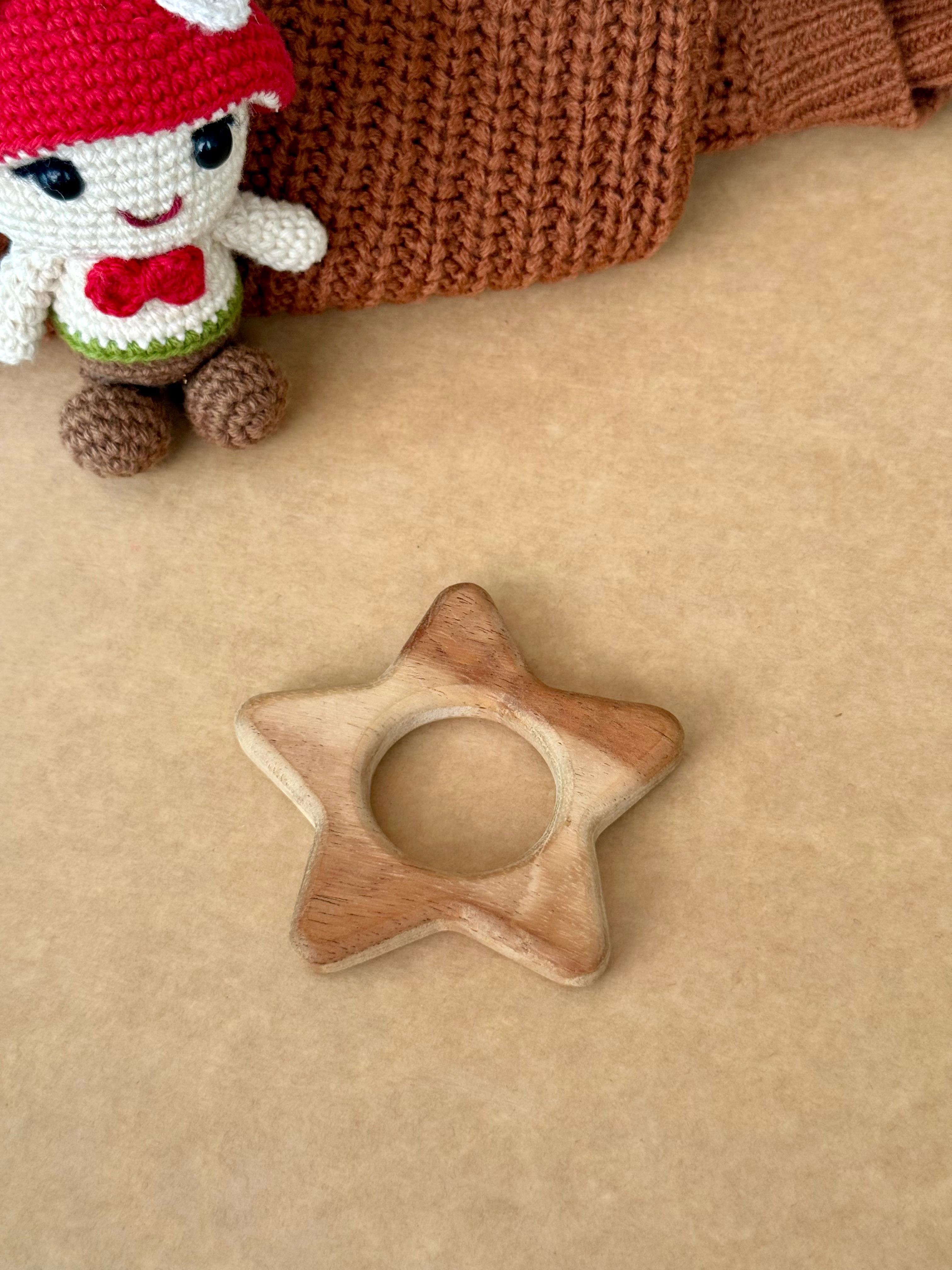 Lovudd Toys Wooden Teether - Star