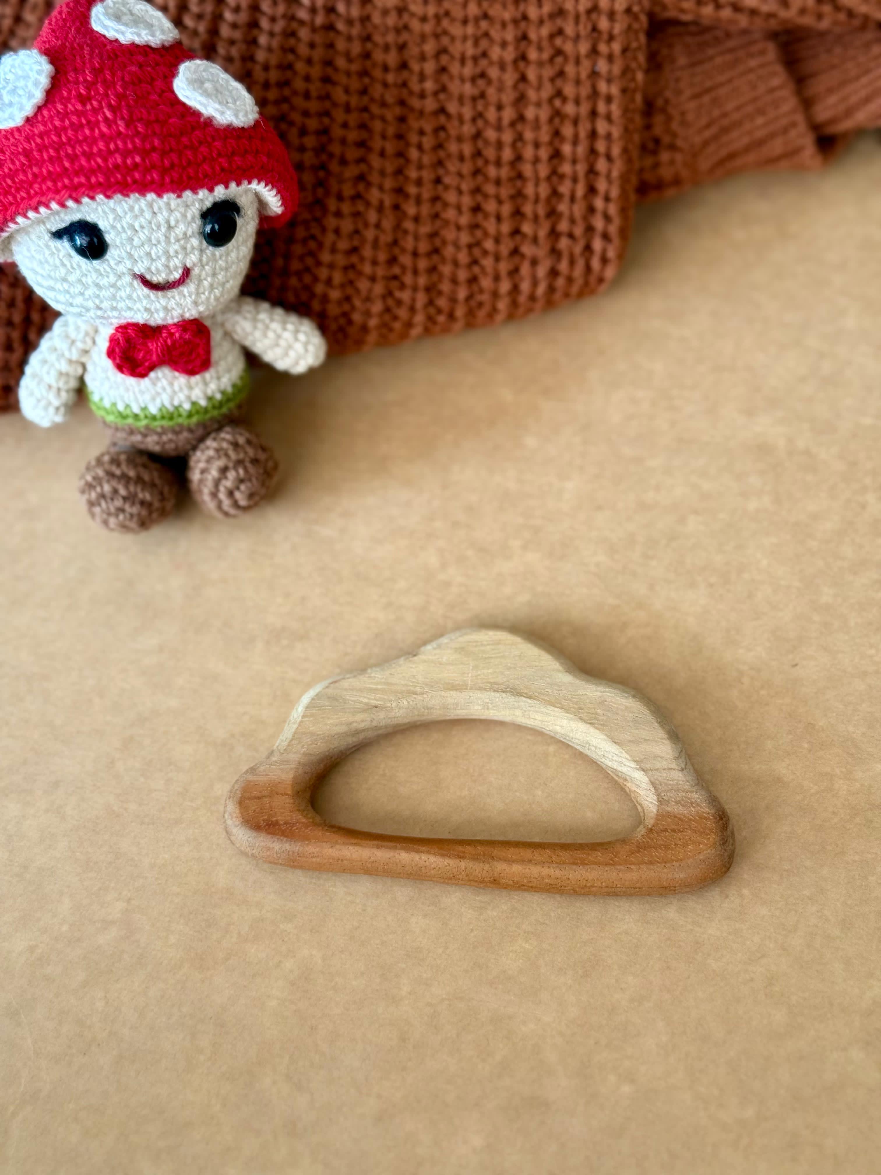 Lovudd Toys Wooden Teether - Cloud